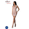 Passion - Bs097 Bodystocking Blanc Taille Unique
